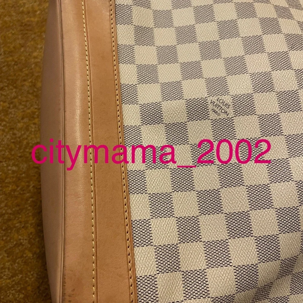 Louis Vuitton Noe Damier Azure GM 2022 Bucket Bag Purse Tote